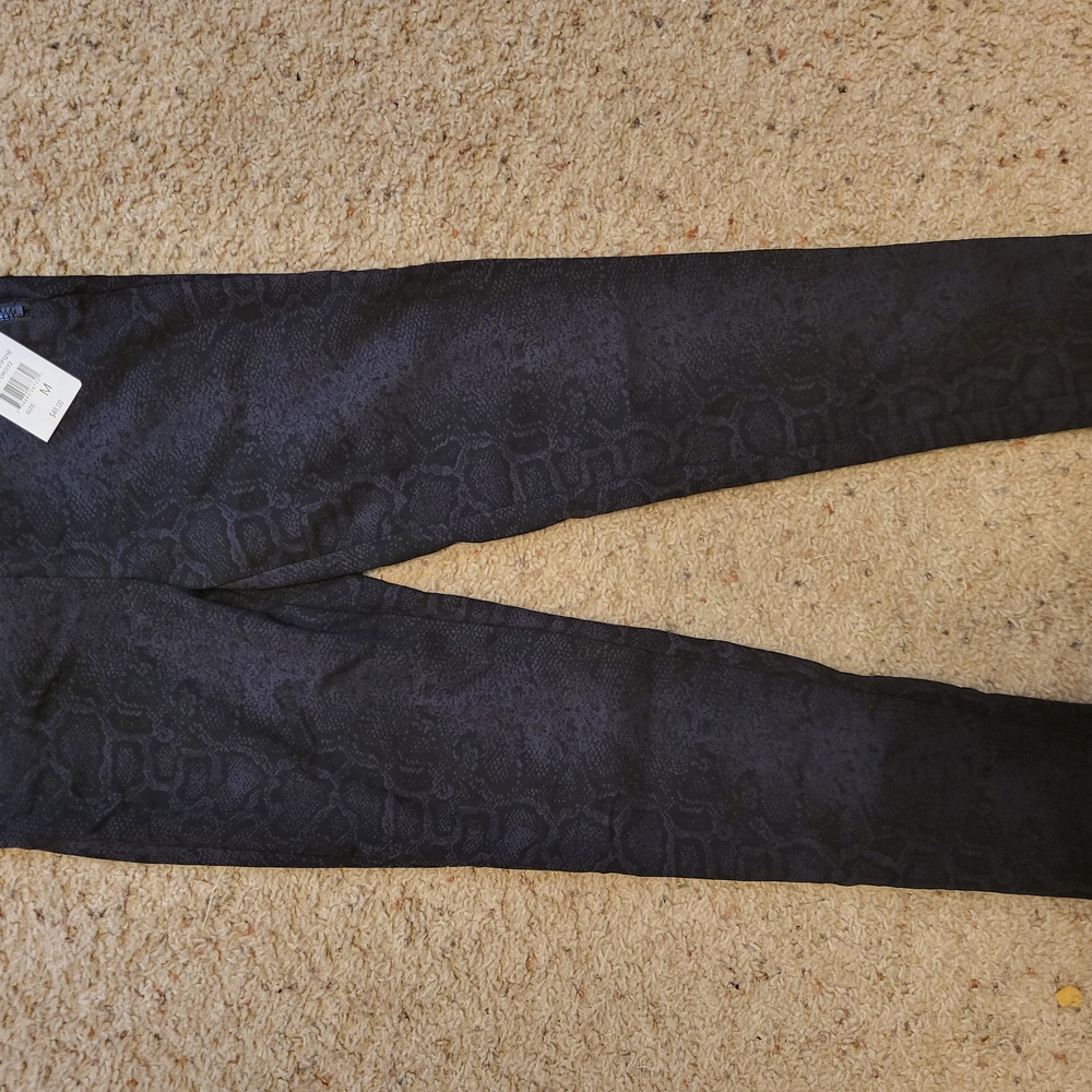 Rewind Black Skinny Snakeprint Jeggings